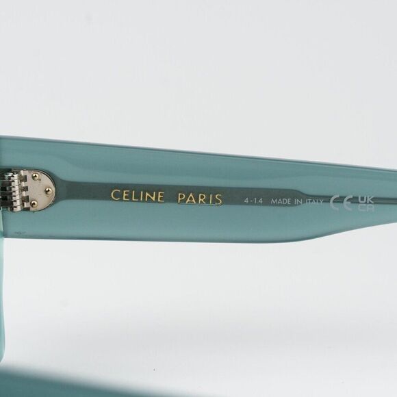 Celine  3 DOTS Women Sunglasses Light Green Grey Square CL40280U 93A BRAND NEW main image 6